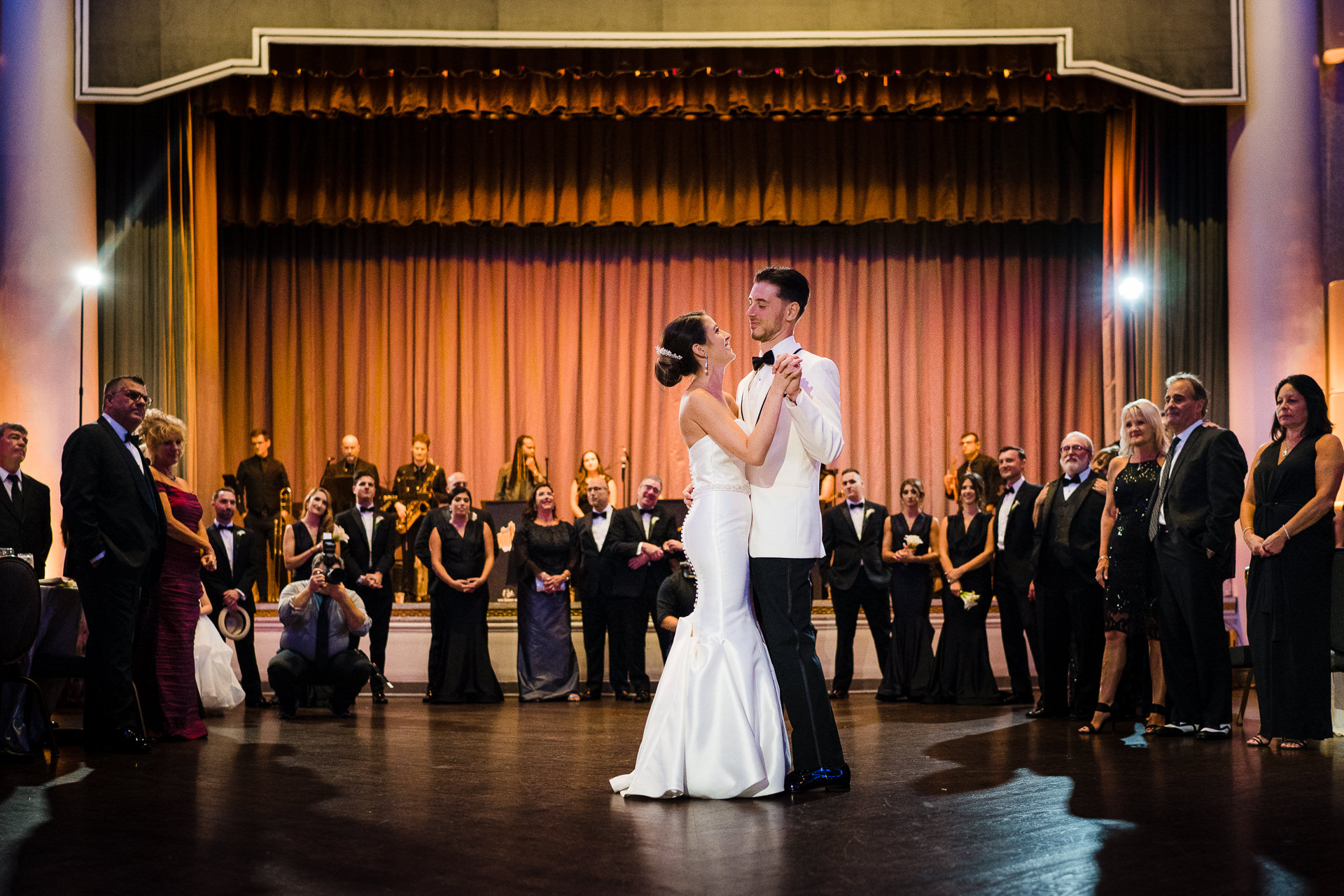 First Dance for the bride and groom during their bellevue wedding