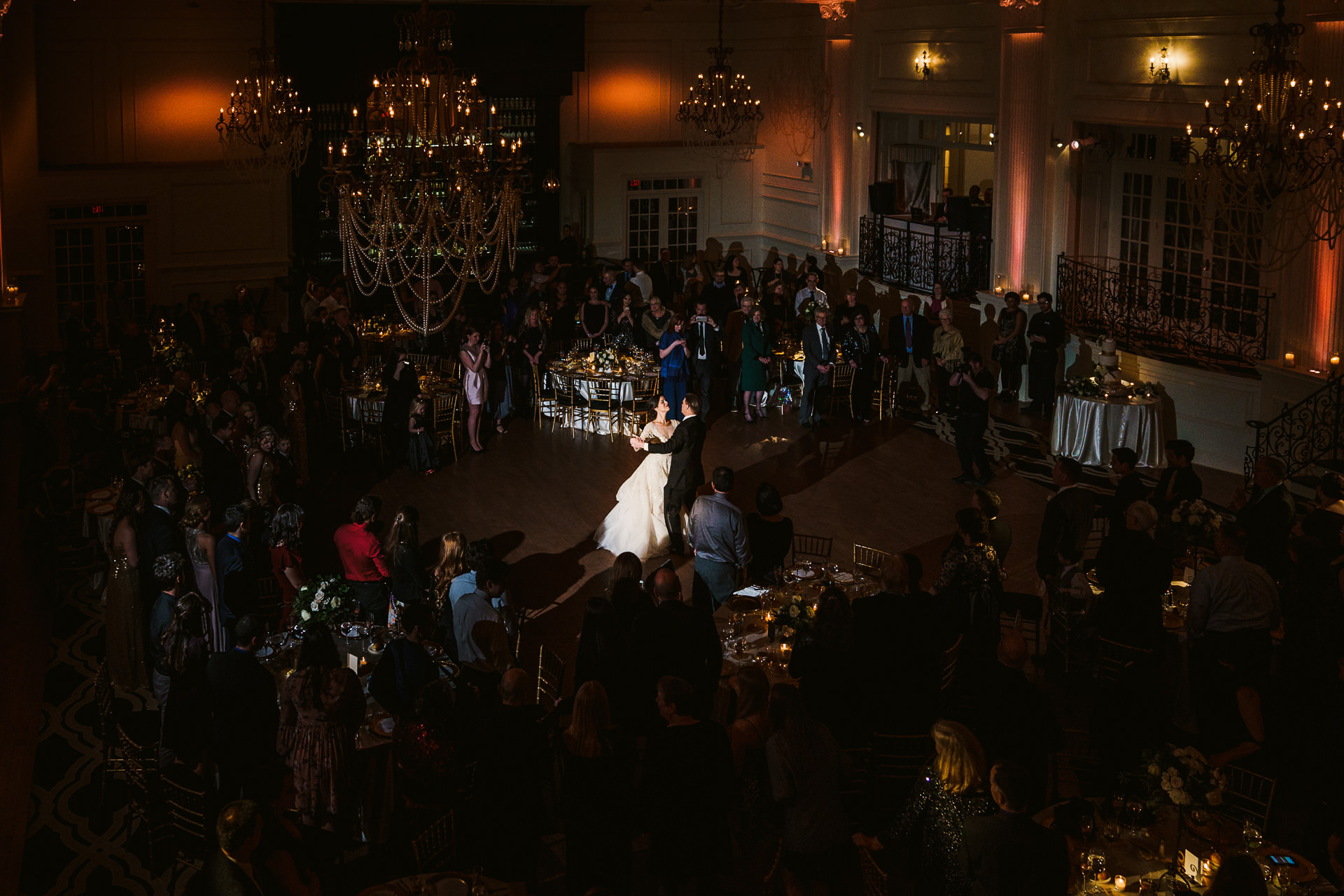 first wedding dance at the cecaphe ballroom